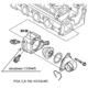 obudowa termostatu Citroen, Peugeot 1,8-16V XU7JP4 - podstawa (oryginał Peugeot)
