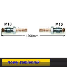 przewód hamulcowy metalowy KANGOO przód 1284mm prawy/pompa - nowy dorabiany