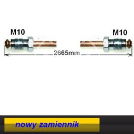 przewód hamulcowy metalowy LAGUNA II przód 2665mm prawy - nowy do dorobienia