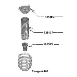 odbojnik amortyzatora Peugeot 407 przód (oryginał Peugeot)