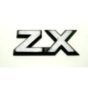 napis Citroen ZX na klapę tył "ZX" srebrny (używane)
