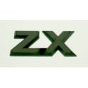 napis Citroen ZX na klapę tył "ZX" czarny (używane)