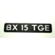 napis Citroen BX na klapę tył "BX 15 TGE" (używane)