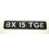 napis Citroen BX na klapę tył "BX 15 TGE" (używane)