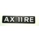 napis Citroen AX na klapę tył "AX 11 RE" (używane)