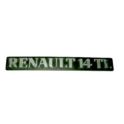 napis RENAULT 14 na klapę tył "RENAULT 14 TL" (używane)