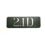 napis RENAULT 21 na błotnik "2,1D" (używane)