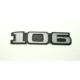 napis PEUGEOT 106 klapy tył "106" (używane)
