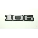 napis PEUGEOT 106 klapy tył "106" (używane)