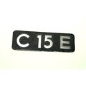 napis Citroen C15 na drzwi tył "C15E" (używane)