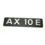 napis Citroen AX na klapę tył "AX 10 E" (używane)