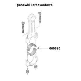 panewki korbowe Citroen, Peugeot 1,8D/1,9D XUD/DW8 STD (oryginał Peugeot)