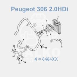 przewód nagrzewnicy PARTNER 2-przew.kpl 2,0HDi (oryginał Peugeot)