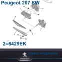ramię wycieraczki Peugeot 207 tył SW/KOMBI (oryginał Peugeot)