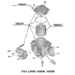 filtr paliwa Citroen, Peugeot 2,0HDi 2009- 150/163KM (wkład) (oryginał Peugeot)