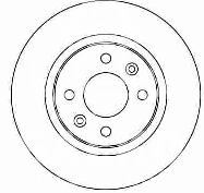 tarcza hamulcowa DACIA LOGAN 259x12-4otw.prz.ABS włoski zamiennik Brembo