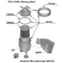 filtr paliwa Citroen, Peugeot 2,0/2,2HDi MAHLE (oryginał Peugeot)