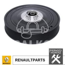 koło pasowe wału Renault 1,9dCi F9Q 7PK/152mm - oryginał Renault