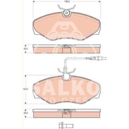 klocki hamulcowe ESPACE III - system LUCAS (producent niemiecki TRW)