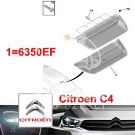 lampa stopu Citroen C4 HB 4drzwiowy - dodatkowa |- (oryginał Citroen)