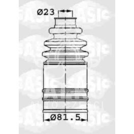 osłona przegubu MASTER II prawa od strony skrzyni - zamiennik francuski SASIC