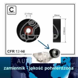 napinacz paska rowkowanego Citroen, Peugeot 1,8 16v ALT+AC rolka - zamiennik polski CAFFARO