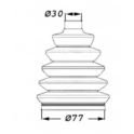 osłona przegubu Citroen, Peugeot 77x30/0g K/tpl KIT - zamiennik francuski SASIC