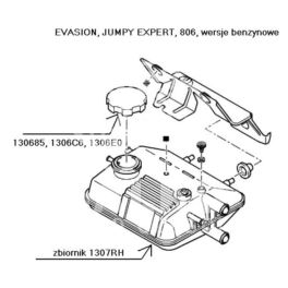 zbiornik wyrównawczy JUMPY/EXPERT 1,8/2,0 (oryginał Peugeot)