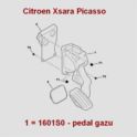 pedał gazu Citroen XSARA PICASSO +potencjometr (oryginał Citroen)
