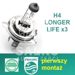 żarówka H4 60/55W 12V LONGER LIFE - oryginał holenderski Philips
