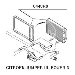 nagrzewnica - wkład BOXER 3/JUMPER III 2006- (oryginał Peugeot)