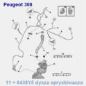 spryskiwacz szyby Peugeot 308 -OPR11192 (oryginał Peugeot)