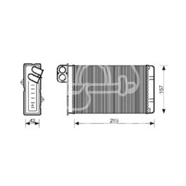 nagrzewnica - wkład Peugeot 607 - nowy w zamienniku