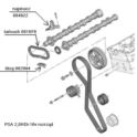 rozrząd łańcuchowy Citroen/ Peugeot 2,0HDi-16v DW10BTED4 - komplet (oryginał Peugeot)