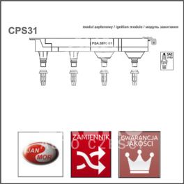 cewka zapłonowa Citroen, Peugeot 1,6i-16v TU5J4 L4 (białe gniazdo) - zamiennik polski JANMOR