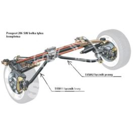 łącznik belki tył Peugeot 206 COMBI prawy