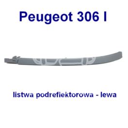 listwa podreflektorowa Peugeot 306 -03.1997 lewa - nowy zamiennik Retov