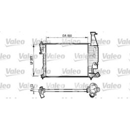 chłodnica Citroen BERLINGO 1,1 98-02 +/-AC - francuski oryginał Valeo