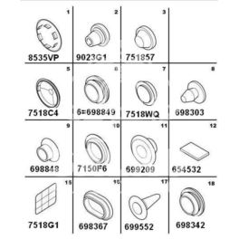 zaślepka karoserii Citroen, Peugeot uszczelniająca typu korek (oryginał Peugeot)