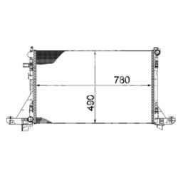 chłodnica MASTER III 2,3dCi +AC napęd tył (OEM Renault)