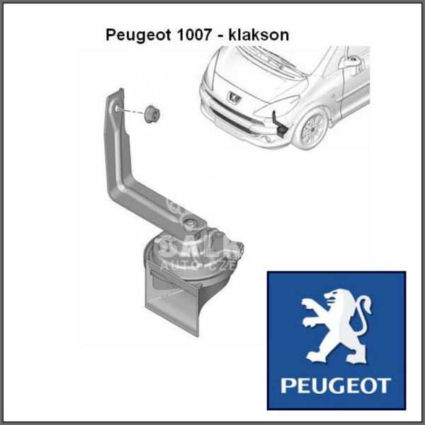 Klakson Citroen/Peugeot (Gn.2Piny) Oem (Oryginał Peugeot)