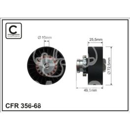 rolka paska rowkowanego Renault 2,2D/TD G8T - zamiennik Caffaro