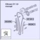 rozrząd łańcuchowy Citroen C1/ Peugeot 107 1.0 - sam łańcuch OPR11813- (oryginał Peugeot)