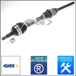 półoś Citroen C5 X7 2008- 2,7HDi prawa AUTOMAT - niemiecka regeneracja GKN - LOBRO