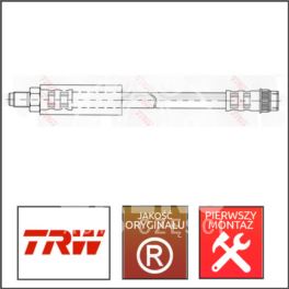 przewód hamulcowy elastyczny TRAFIC przód górny - zamiennik niemiecki TRW