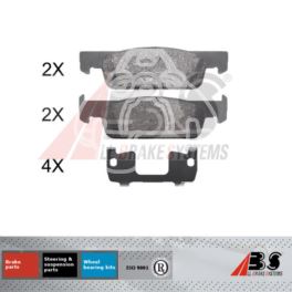 klocki hamulcowe Renault Clio IV/ Dacia Logan II przód - holenderski zamiennik A.B.S.,