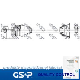 półoś Renault CLIO II/ KANGOO lewa +ABS26 - zamiennik GSP