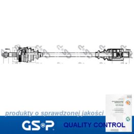 półoś MEGANE 1,9TD/2,0 prawy ABS44 (bez zawl) JC5 - nowa w zamienniku GSP