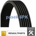 pasek rowkowany 6PK-1148 ALT+AC - oryginał produkcji Hutchinson dla Renault