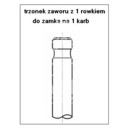 zawór silnika Renault 2,0-16v F7R 45* ssący - zamiennik GUNES